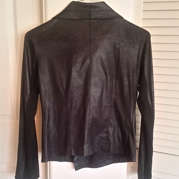 Joseph Ribkoff Faux Leather Jacket, Black, size 8 - Picture 3 of 4